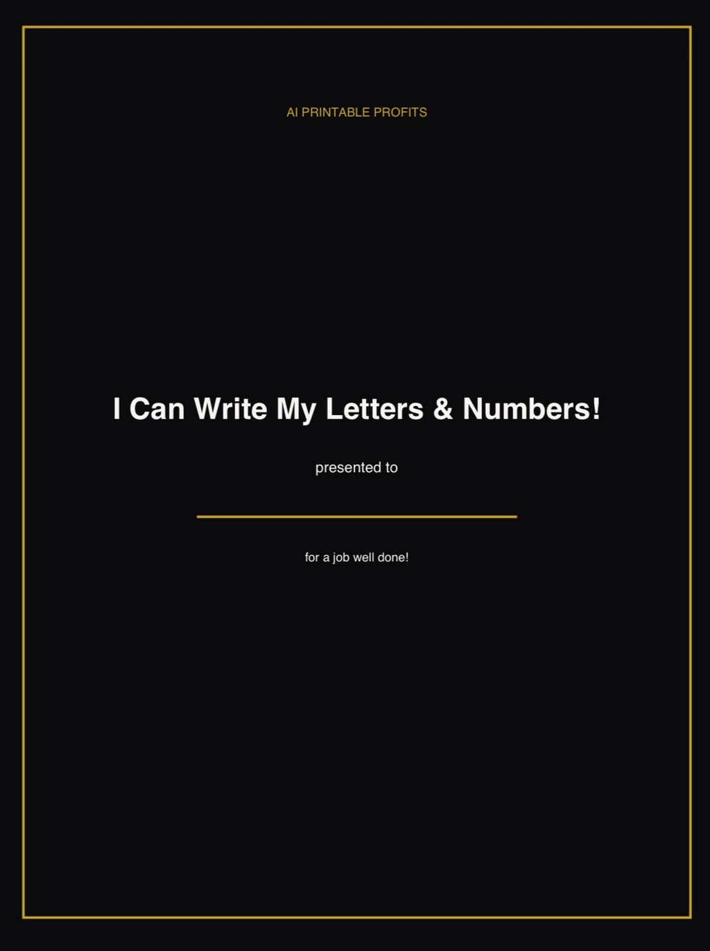 Alphabet & Number Tracing Workbook