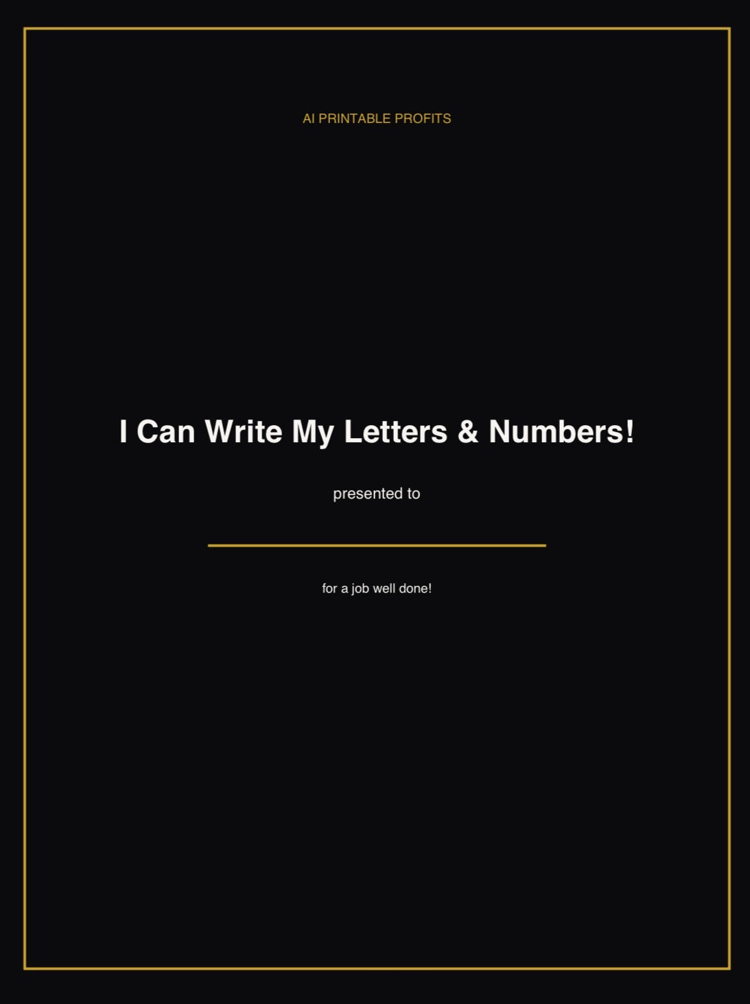 Alphabet & Number Tracing Workbook