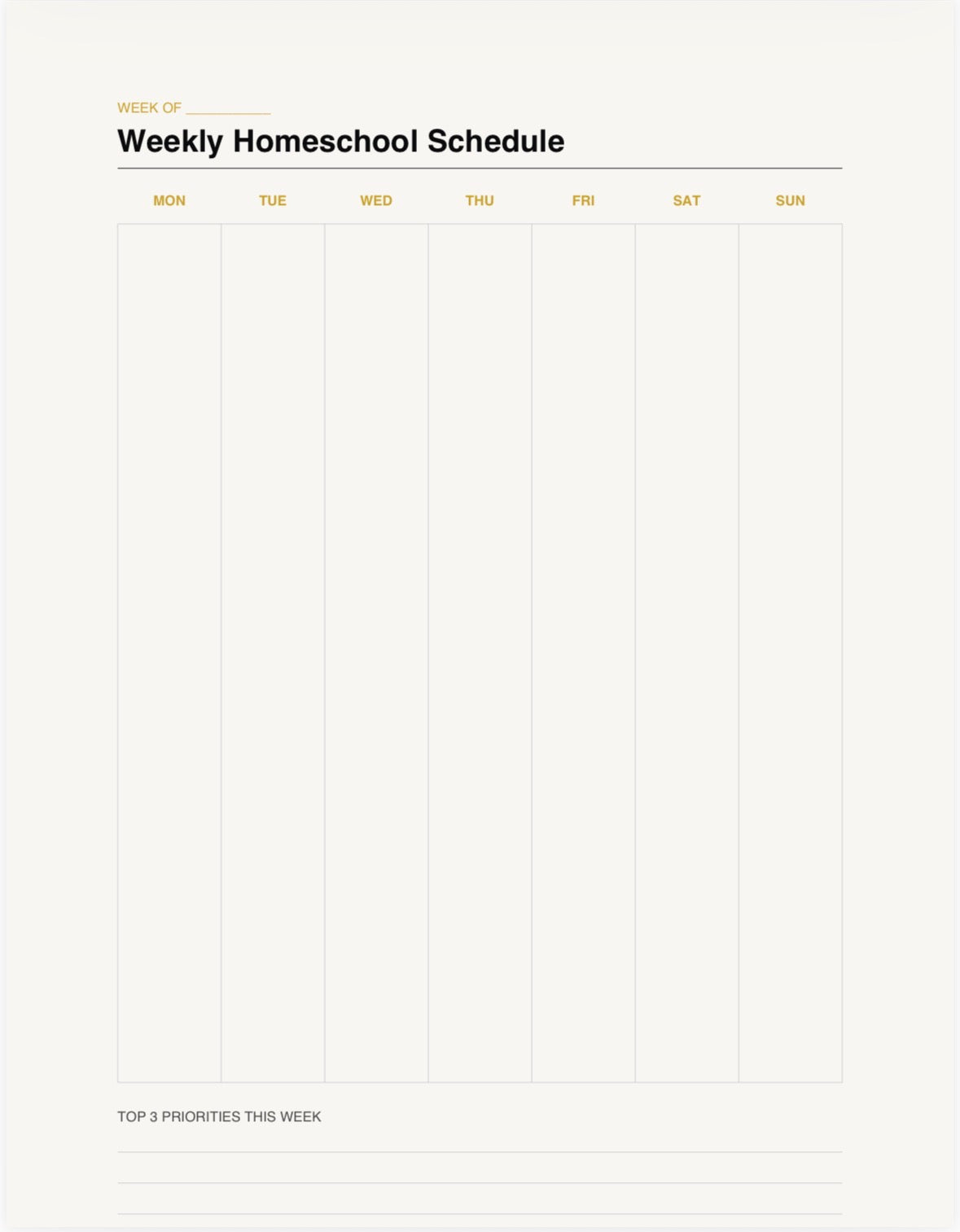 Homeschool Planner & Curriculum Tracker