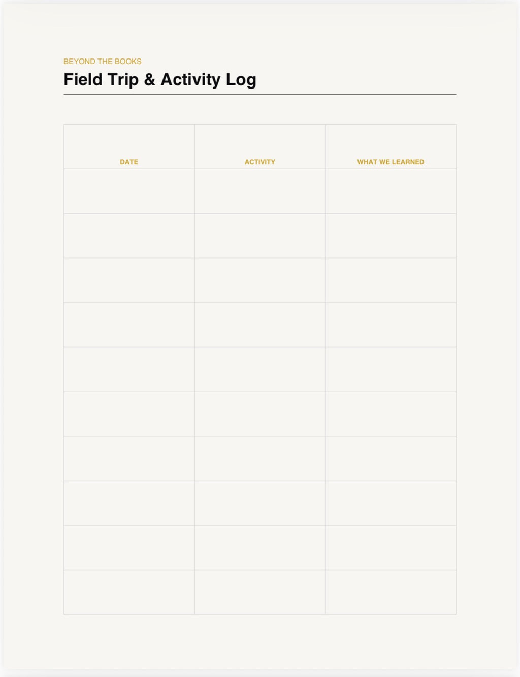 Homeschool Planner & Curriculum Tracker
