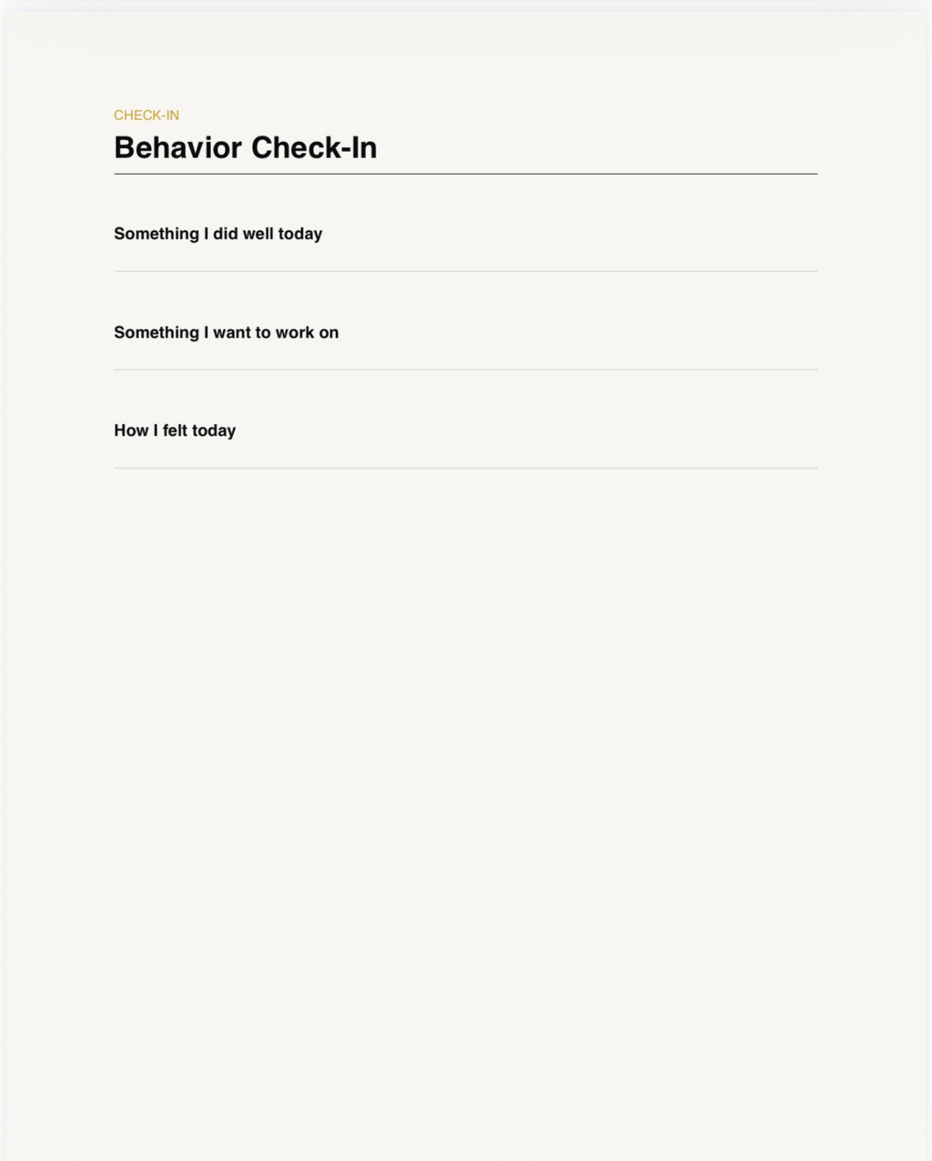 Kids Reward & Responsibility Chart System