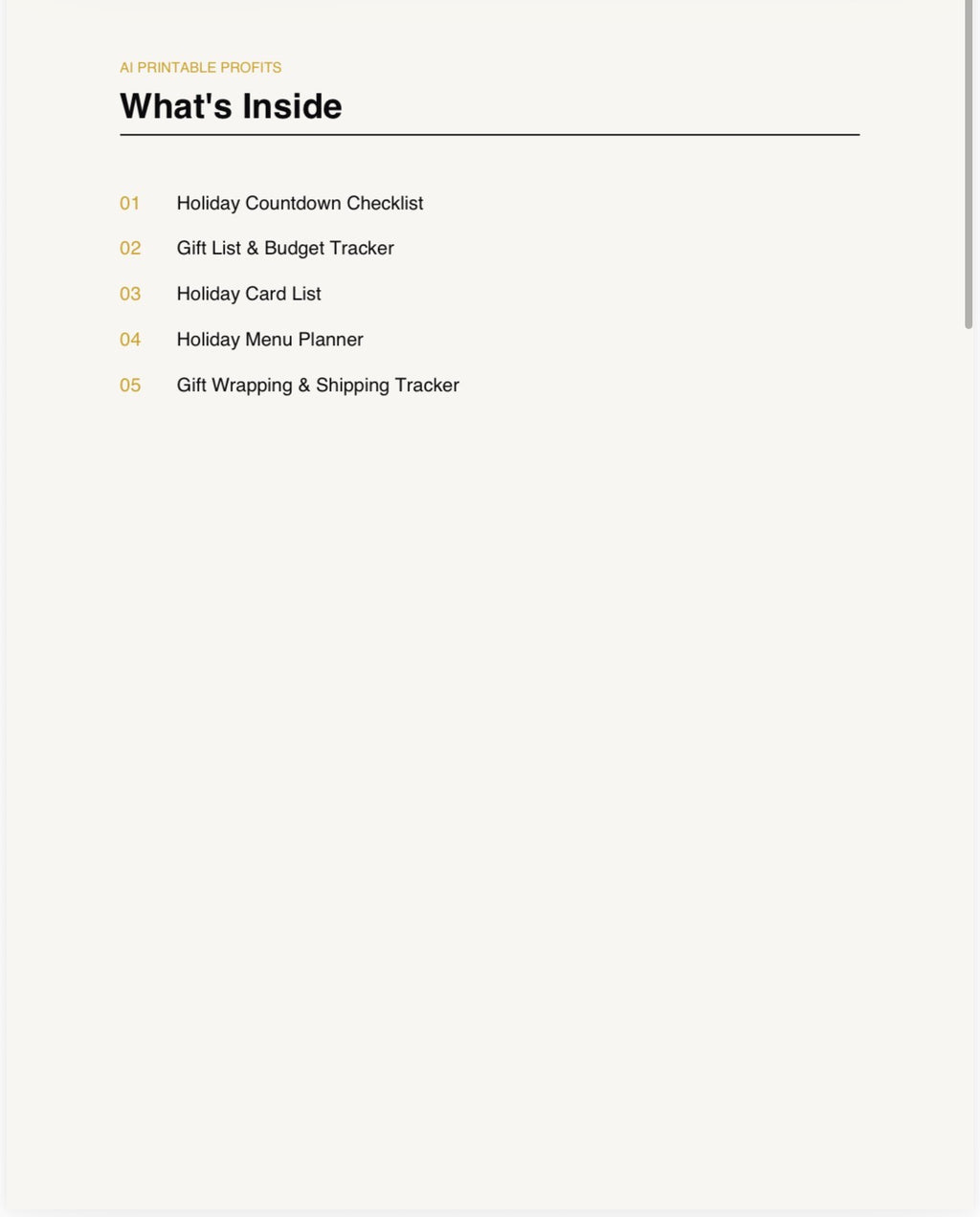 The Ultimate Holiday Planner