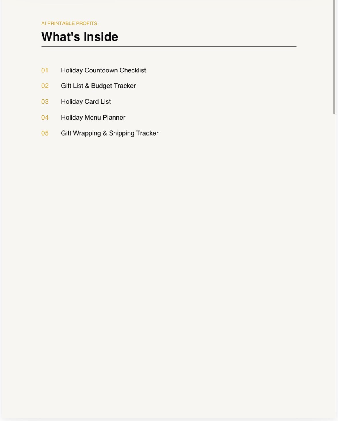 The Ultimate Holiday Planner