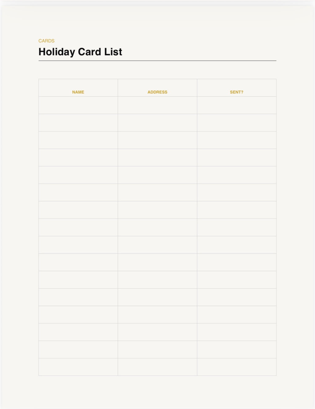 The Ultimate Holiday Planner