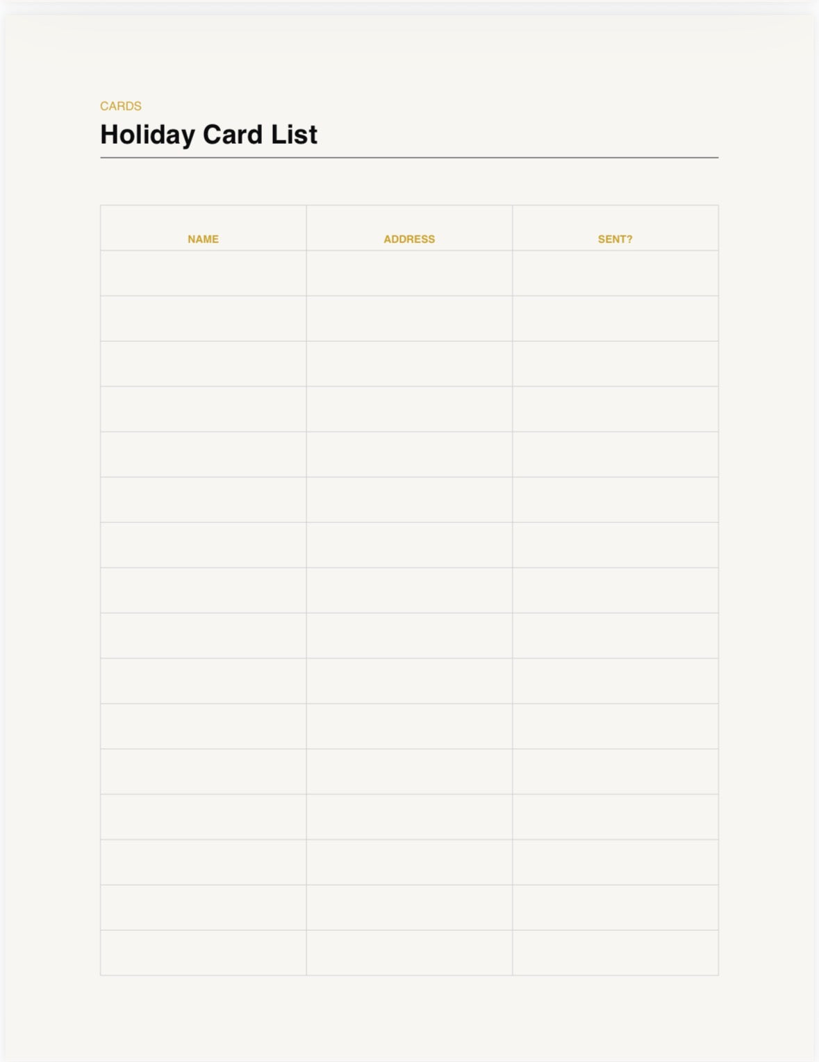 The Ultimate Holiday Planner