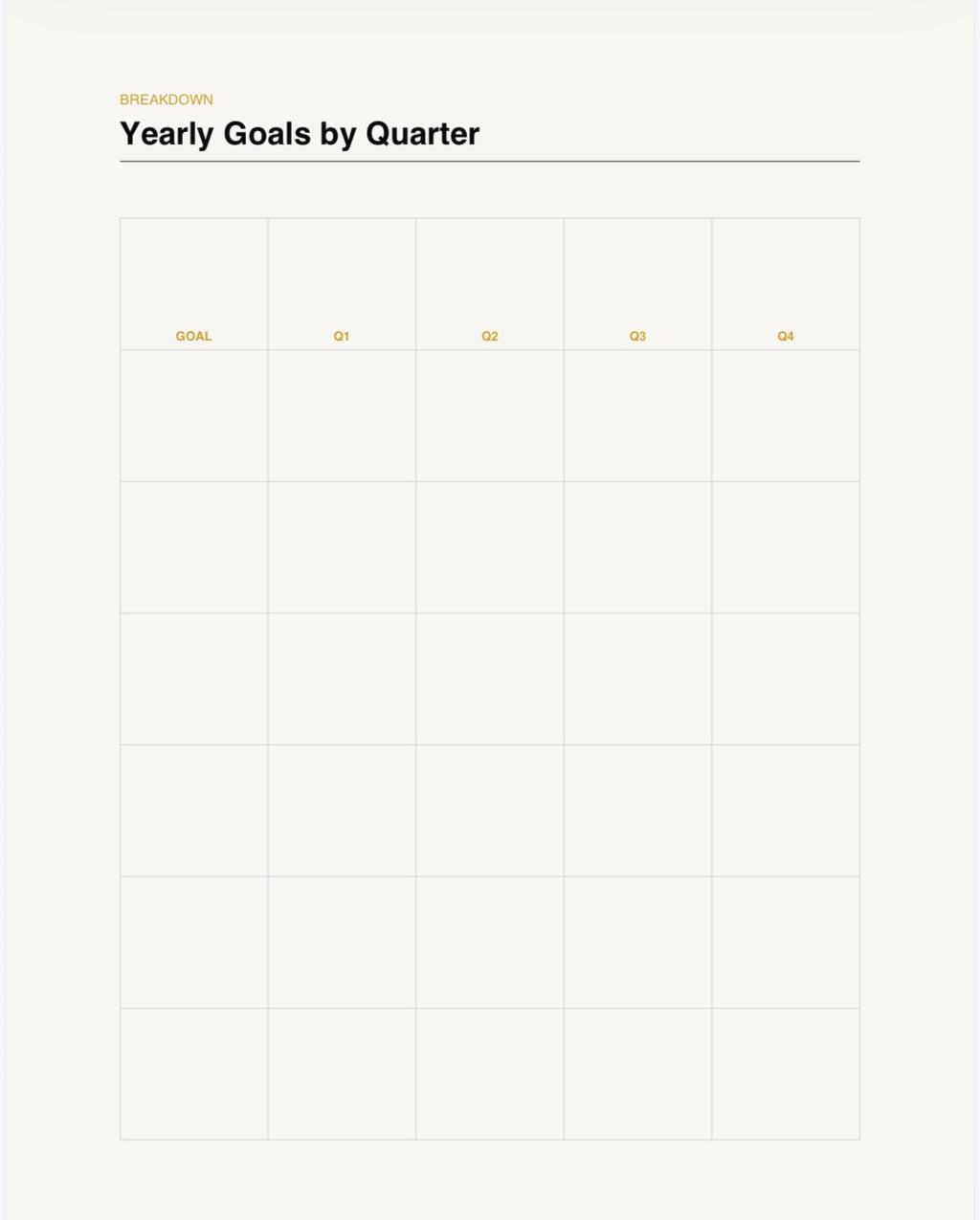 New Year Vision & Goal Setting Kit