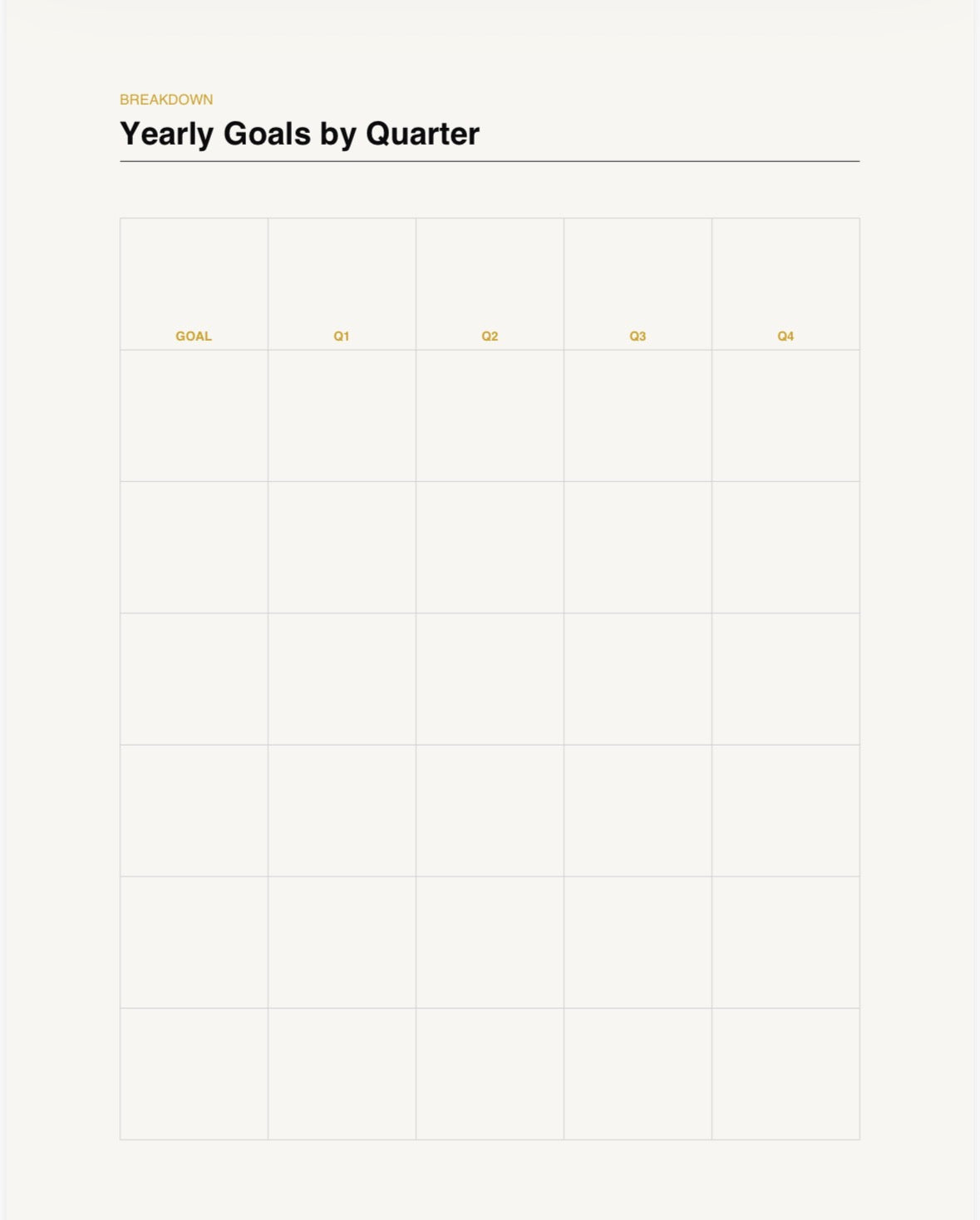 New Year Vision & Goal Setting Kit