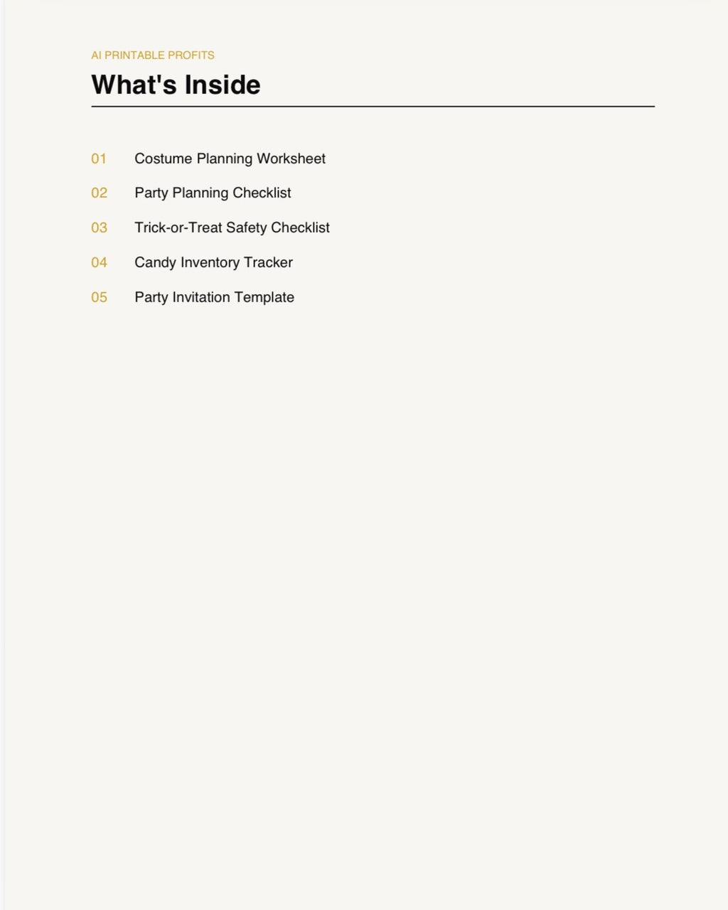 Halloween Planner & Party Pack