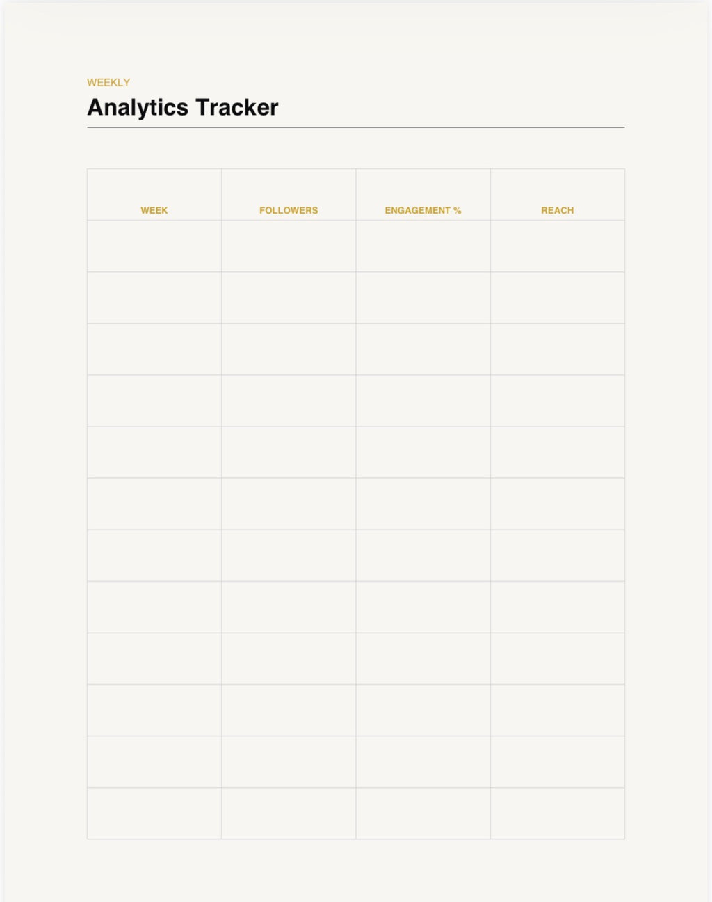 Social Media Growth & Analytics Tracker