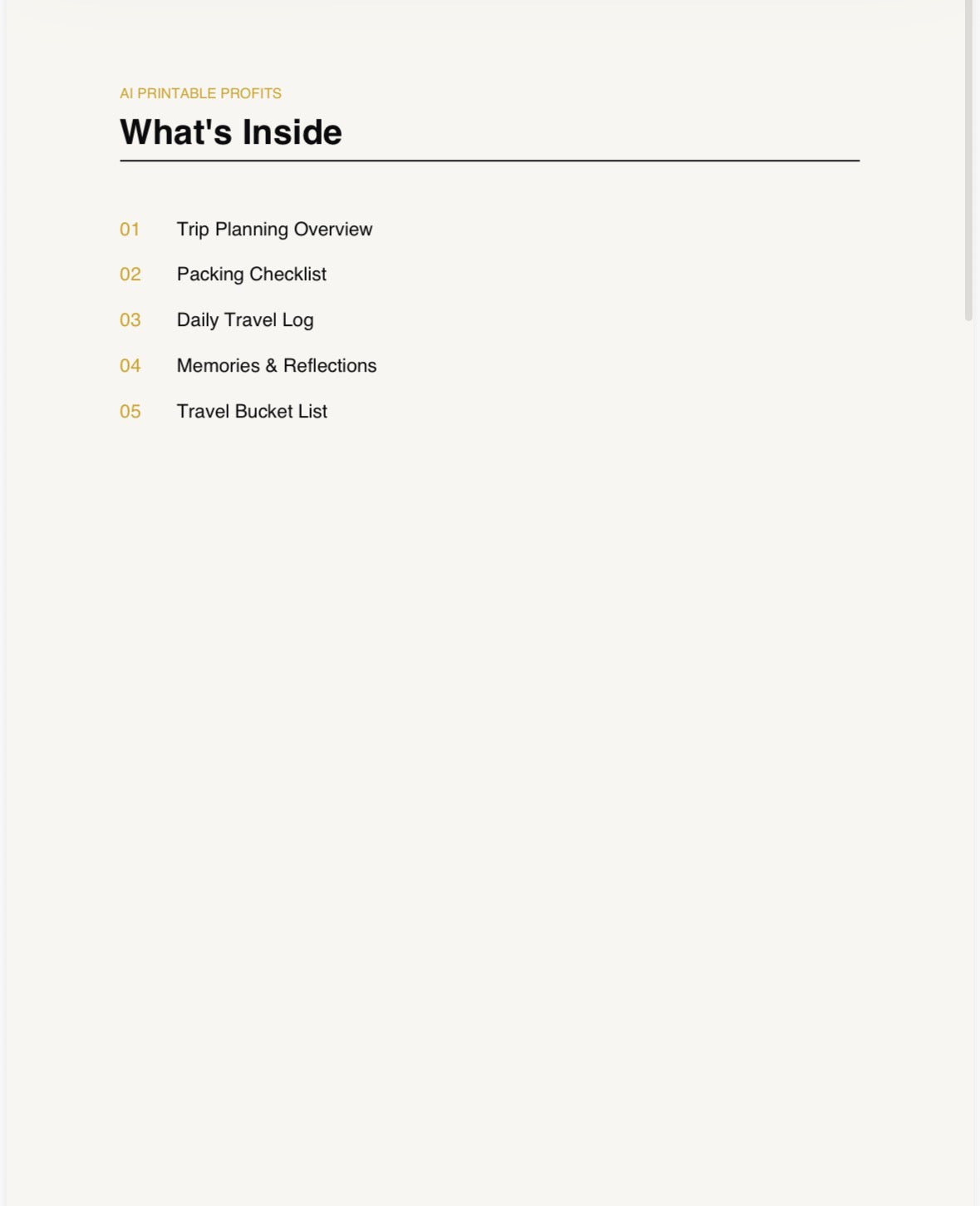 The Travel Journal