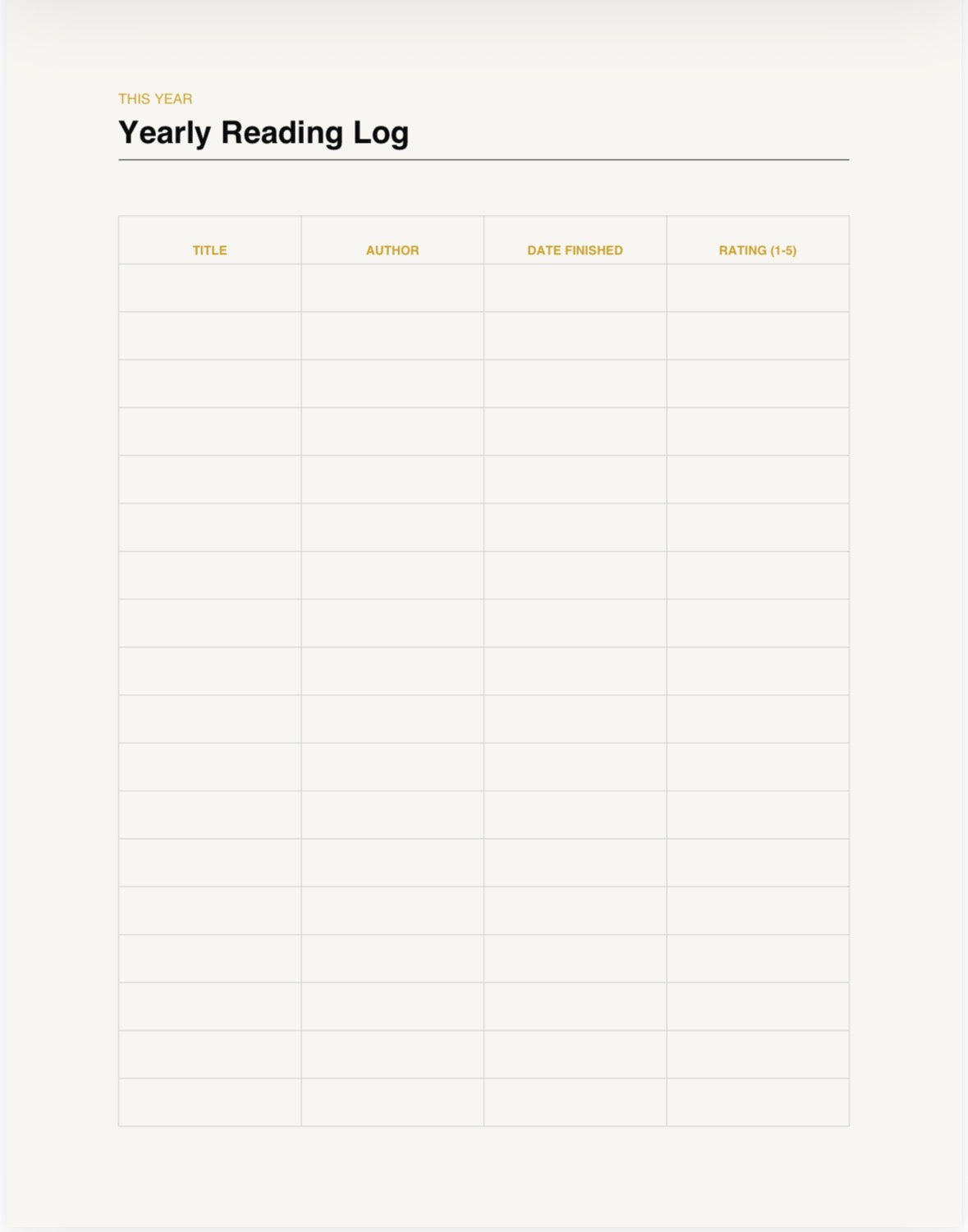 Reading Journal & Book Tracker