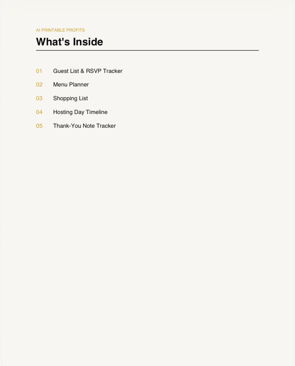 Thanksgiving & Holiday Hosting Planner