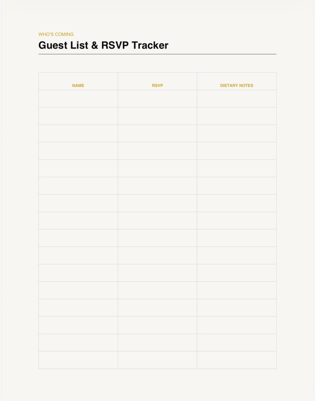 Thanksgiving & Holiday Hosting Planner
