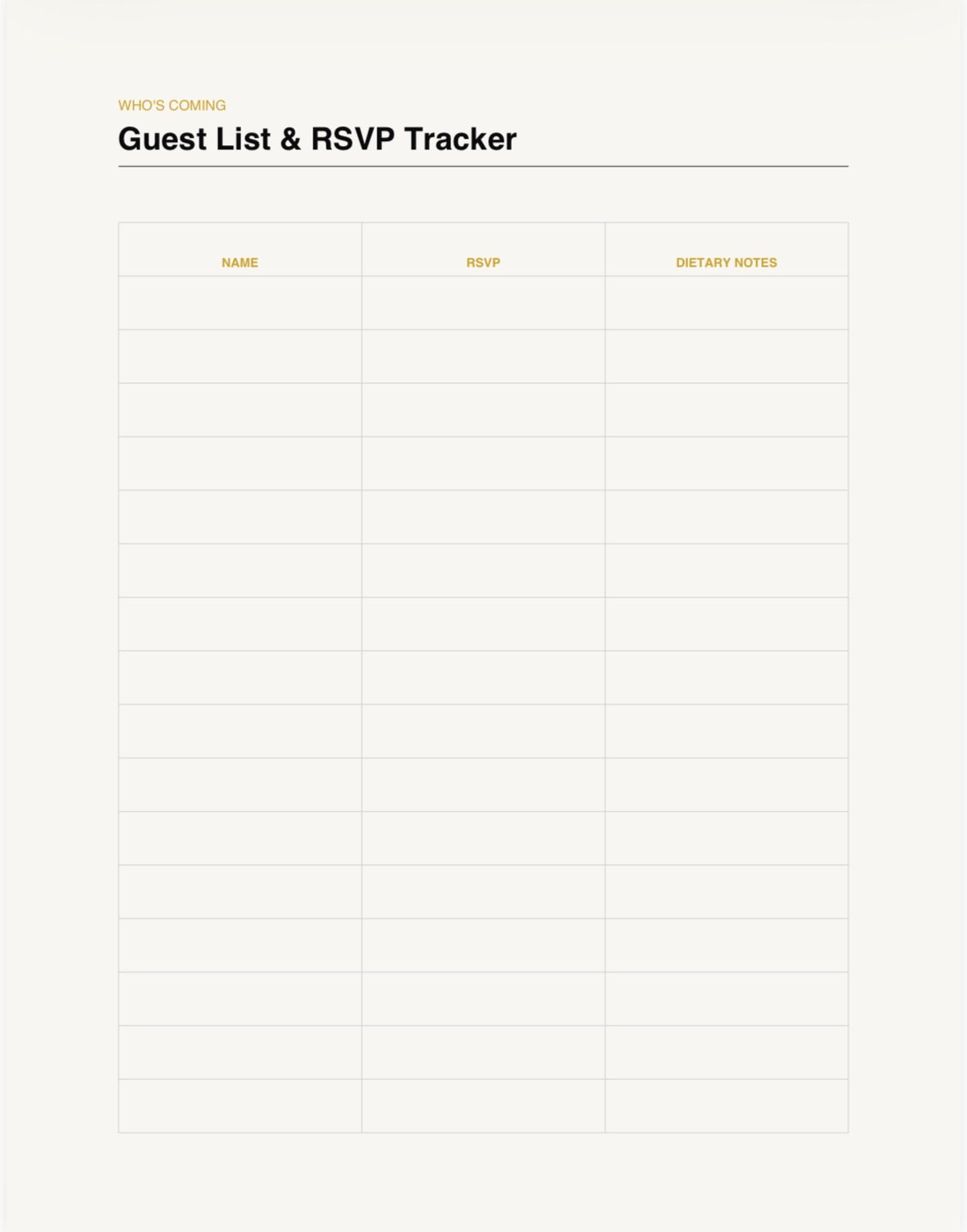 Thanksgiving & Holiday Hosting Planner